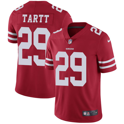 San Francisco 49ers Limited Red Men Jaquiski Tartt Home NFL Jersey 29 Vapor Untouchable